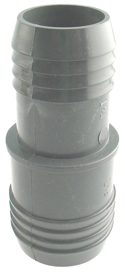 Connector Polypropylene Insert Coupling, Reducing Coupling, 1 1/2-in. INS X 1 1/4-in. INS