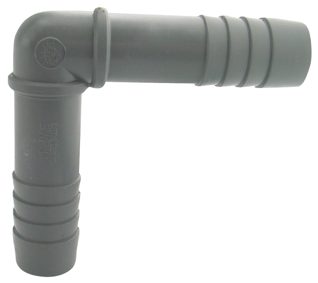 Connector Polypropylene Insert Elbow, 1/2-in. INS X 1/2-in. INS