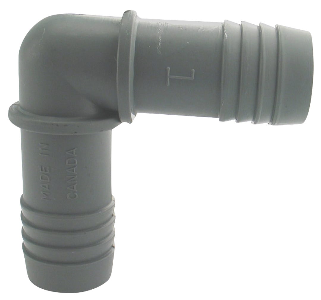 Connector Polypropylene Insert Elbow, 1-in. INS X 1-in. INS