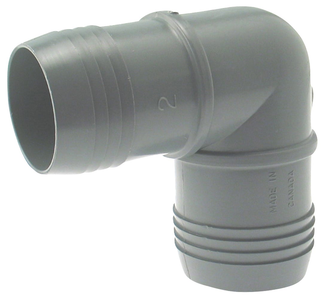 Connector Polypropylene Insert Elbow, 2-in. INS X 2-in. INS