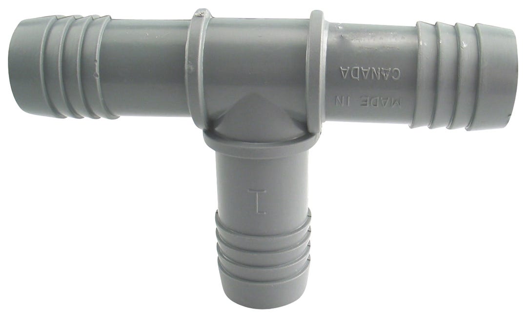 Connector Polypropylene Insert Tee, 1-in. INS X 1-in. INS X 1-in. INS