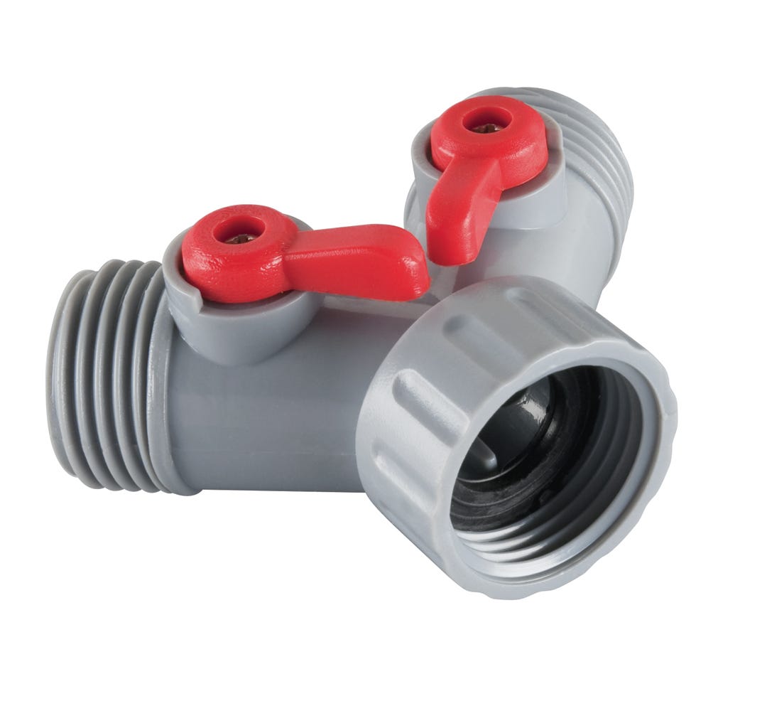 Rainwave Plastic Two-Way Hose Connector