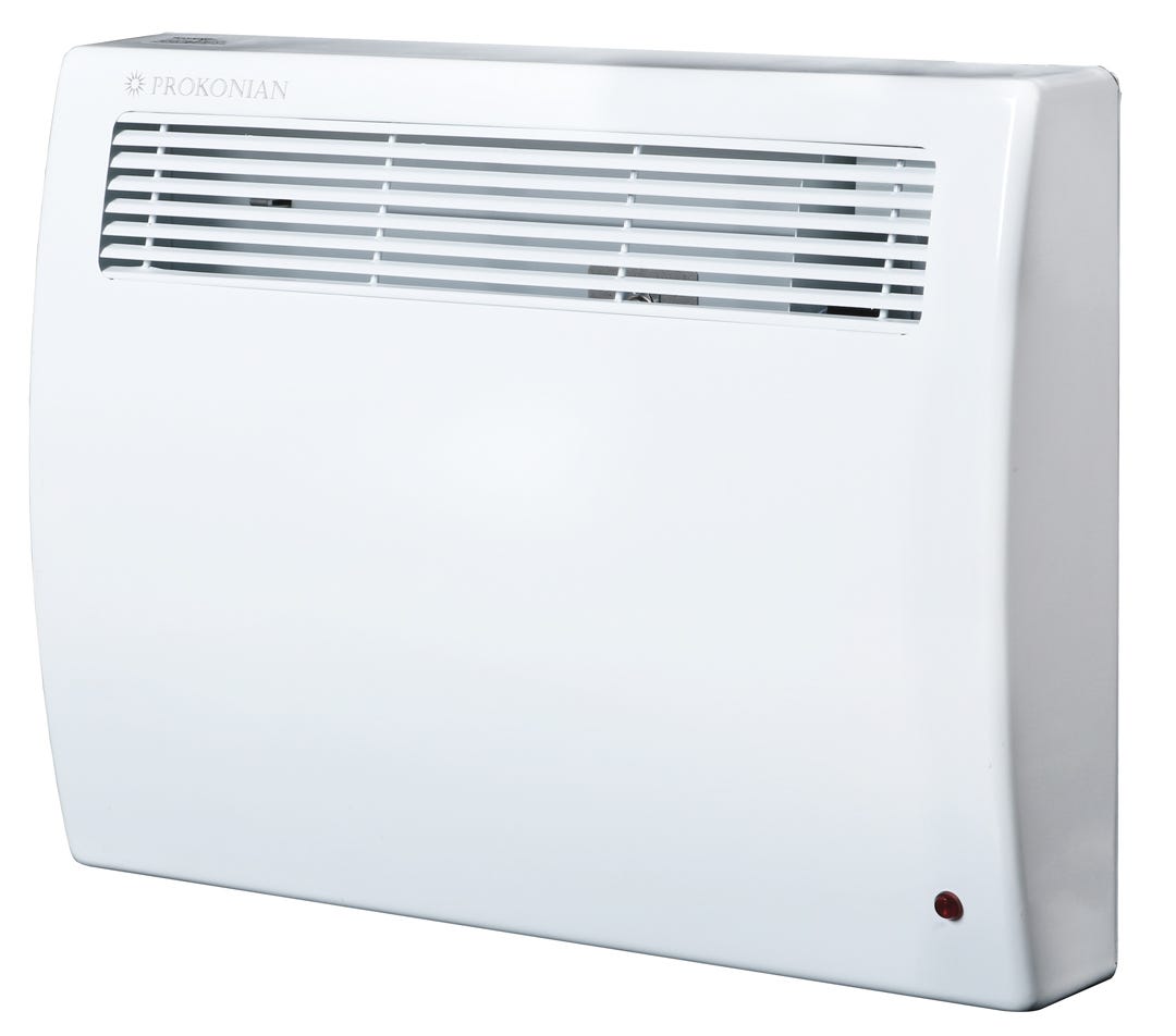 PROKONIAN Convector Without Thermostat, 15 15/16 in., 1000W, White