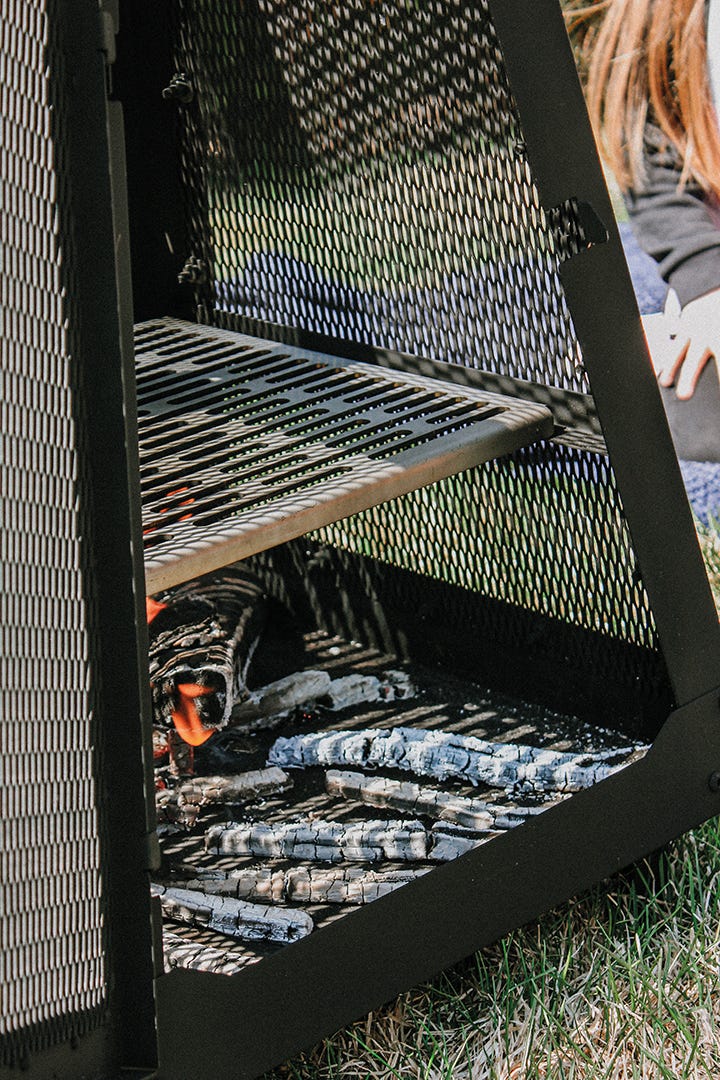Outdoor Fire Pit Cooking Grate, 16-in. X 1.2-in. X 13-in.