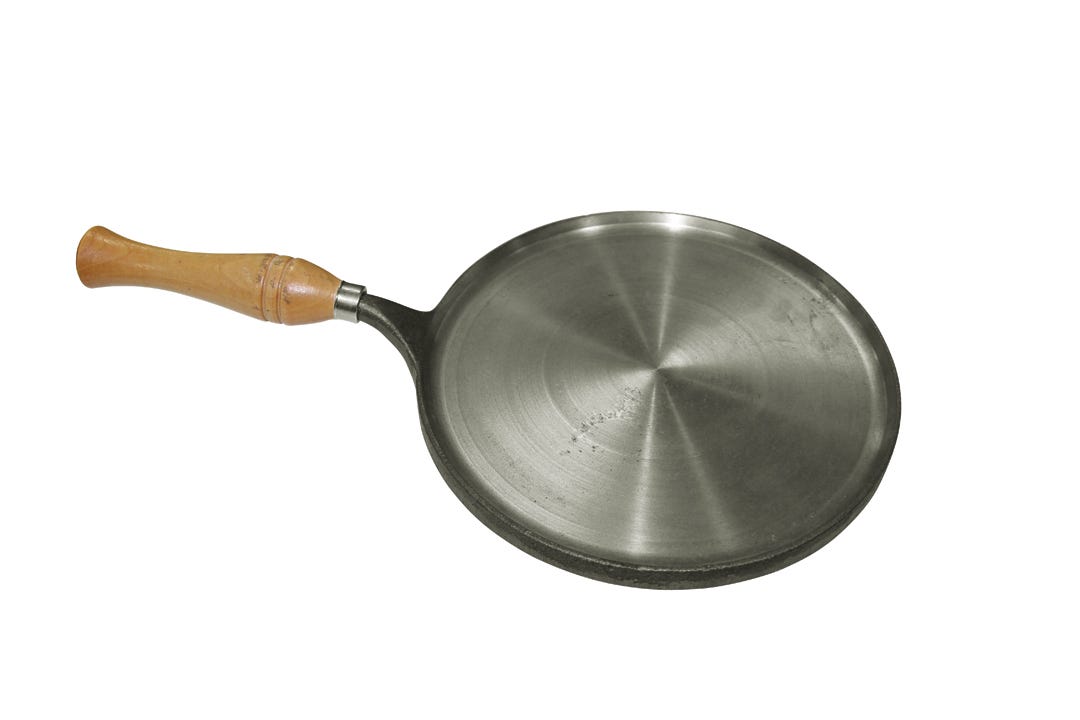Cooking plate for buckwheat pancake - 100% cast iron