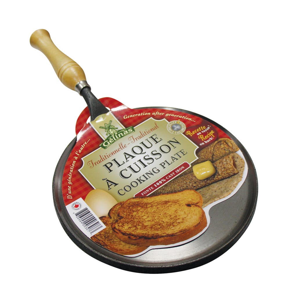 Cooking plate for buckwheat pancake - 100% cast iron