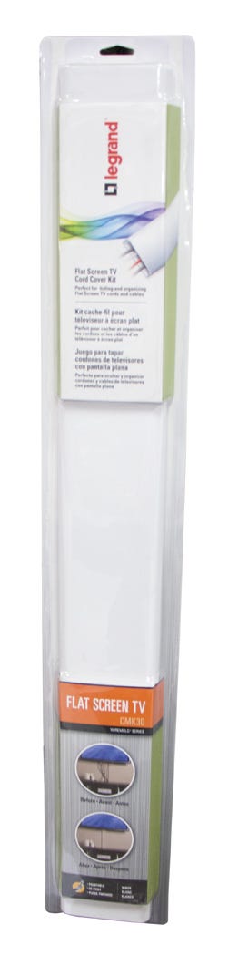 Cord Cover Kit to Hide Cords for Flat Screen Tv