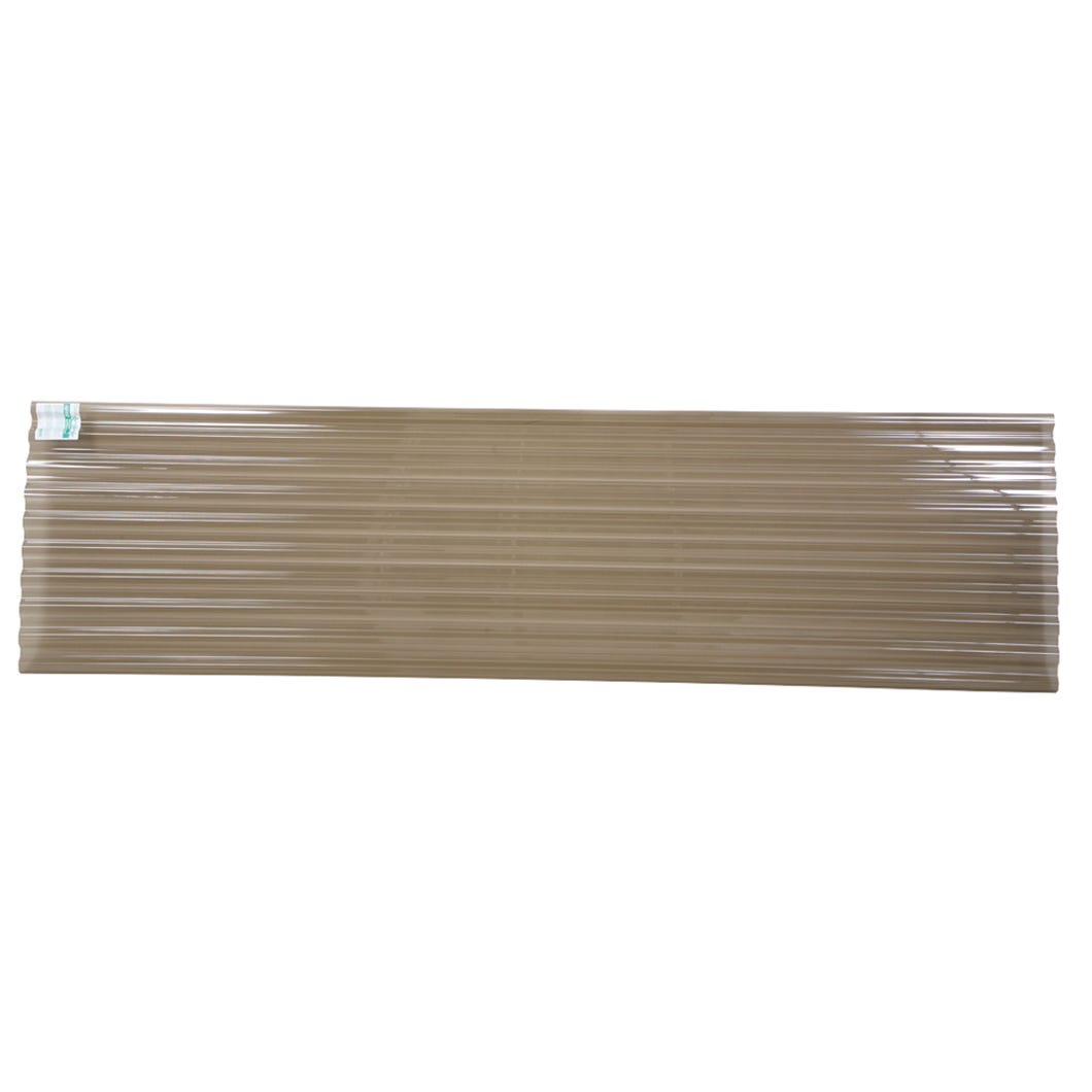 Corrugated roof or walls sheet in polycarbonate