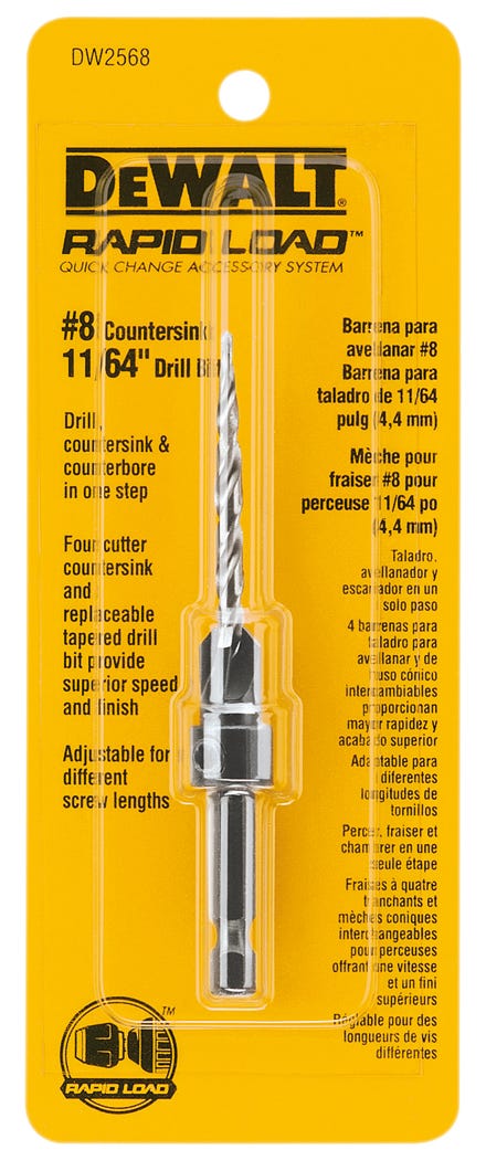Countersink bit #8 for drill 11/64 in