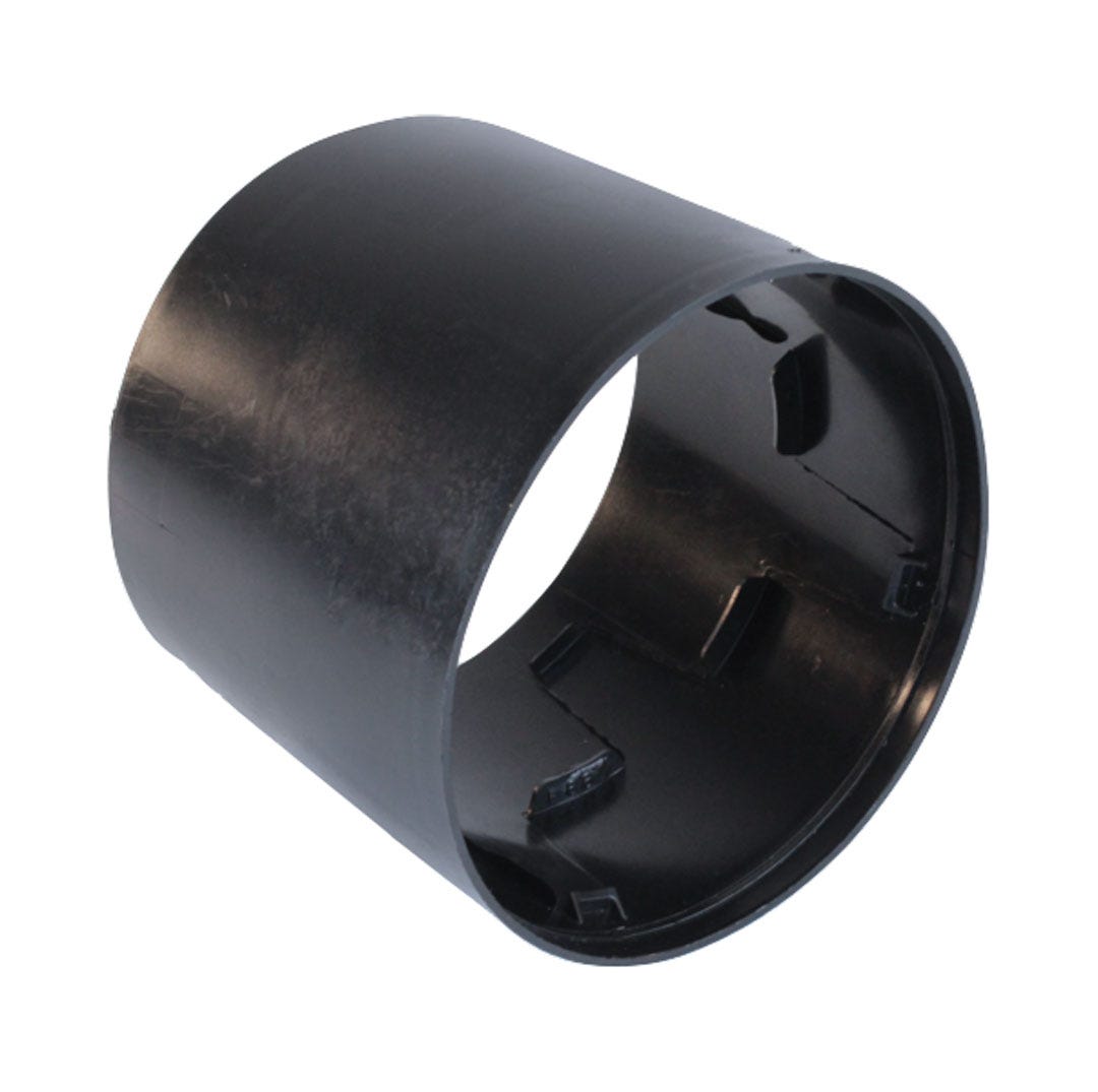 Coupler External Snap, Blow Molded, 4-in.