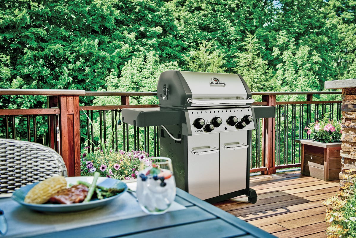 CROWN S490 Propane Barbecue, 6 Burners, 40 000 BTU