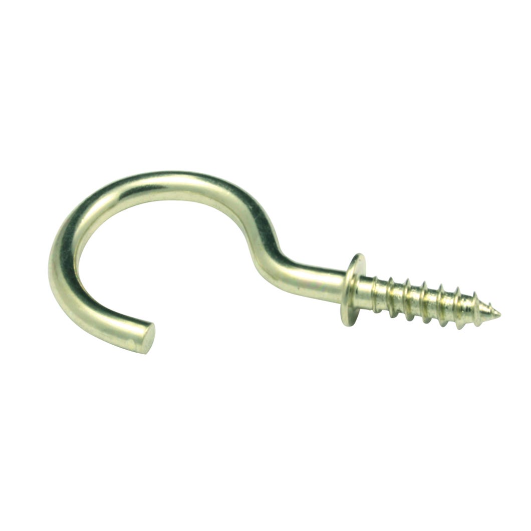 Cup Hook Brass, 3/4-in. 8/Pack