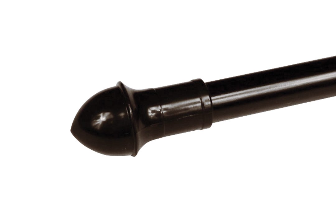 Café Curtain Rod, 48-in.-84-in., Chocolate