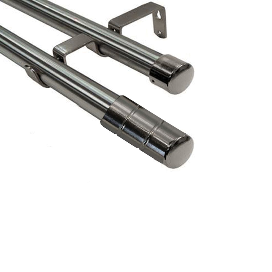 Prestige Adjustable Curtain Rod, 66-in. to 120-in., Brushed Nickel