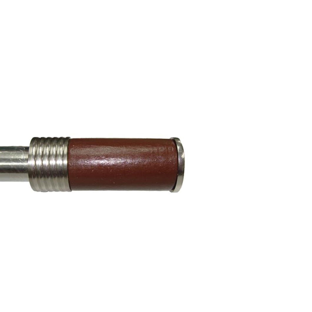 Battista Adjustable Curtain Rod, 48-in. to 86-in., Brushed Nickel/ Brown