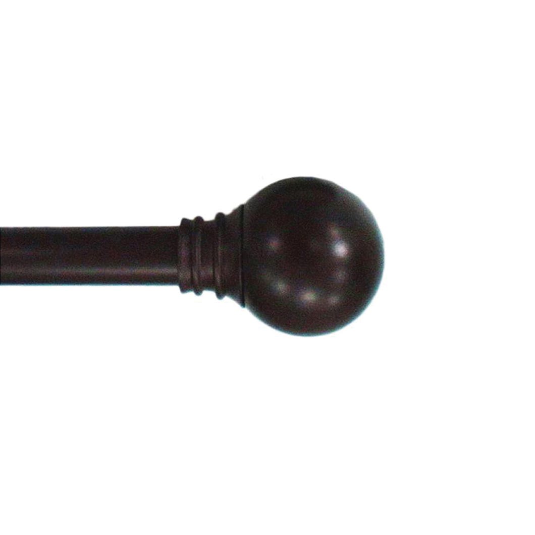 Kacy Adjustable Curtain Rod, 66-in. to 120-in., Bronze