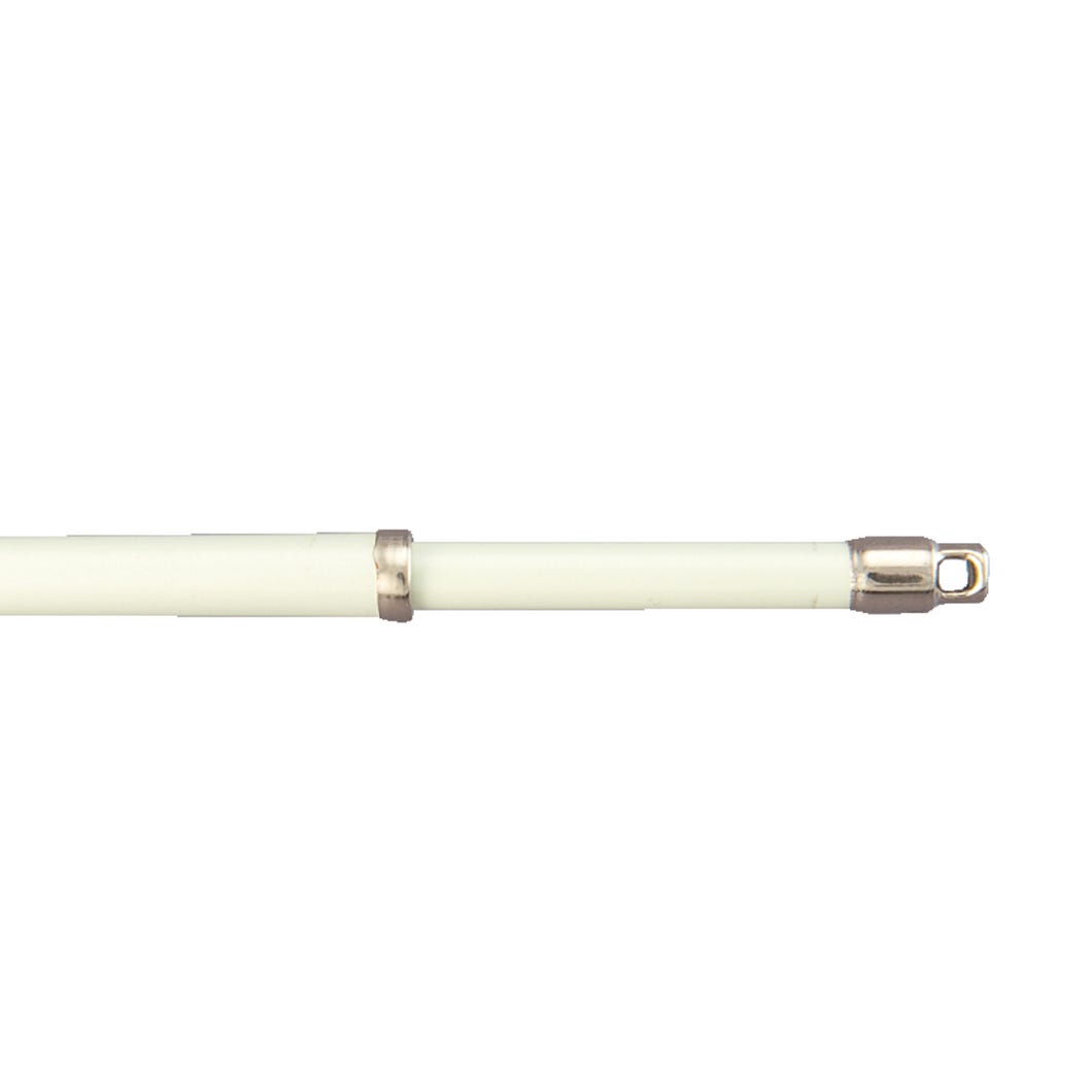 Adjustable Swivel Curtain Rod, 21-in. to 38-in., White