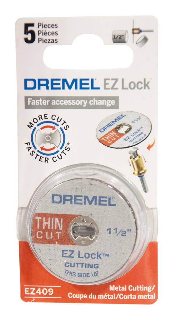 Dremel EZ409 EZ Lock Cut-off Wheel, 1 1/4", 5/pk