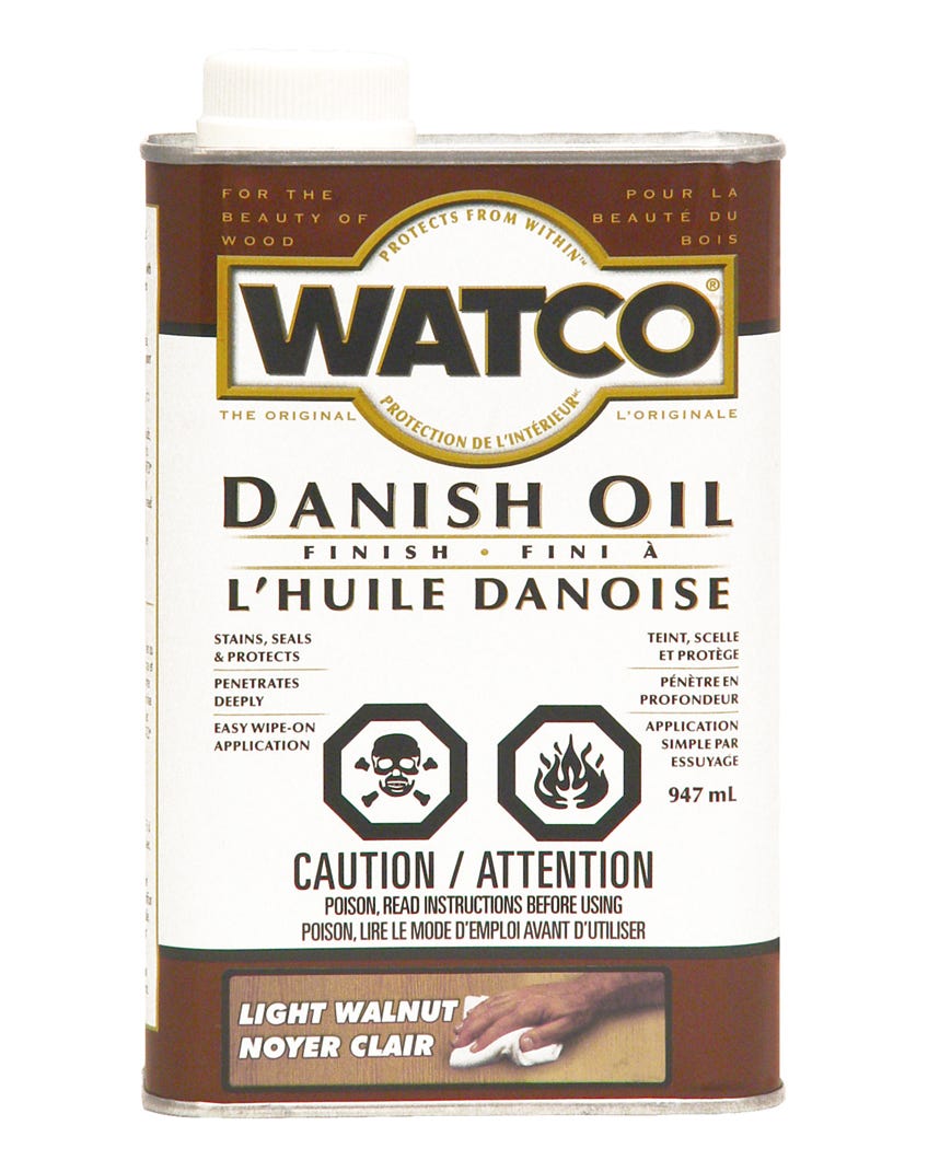 Danish Oil Light Walnut, 947 ml