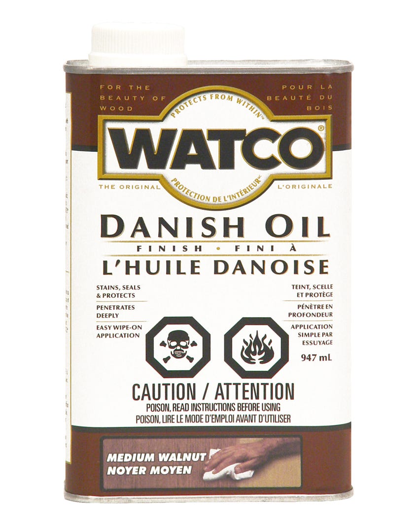 Danish Oil Medium Walnut, 947 ml