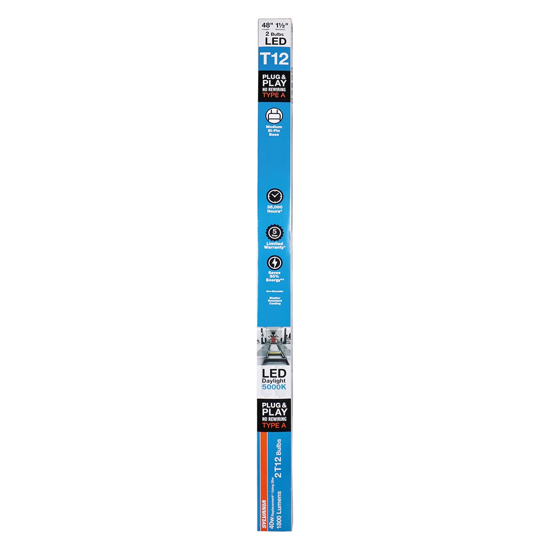 Daylight Linear LED Bulbs, 48 in., 2/Pack