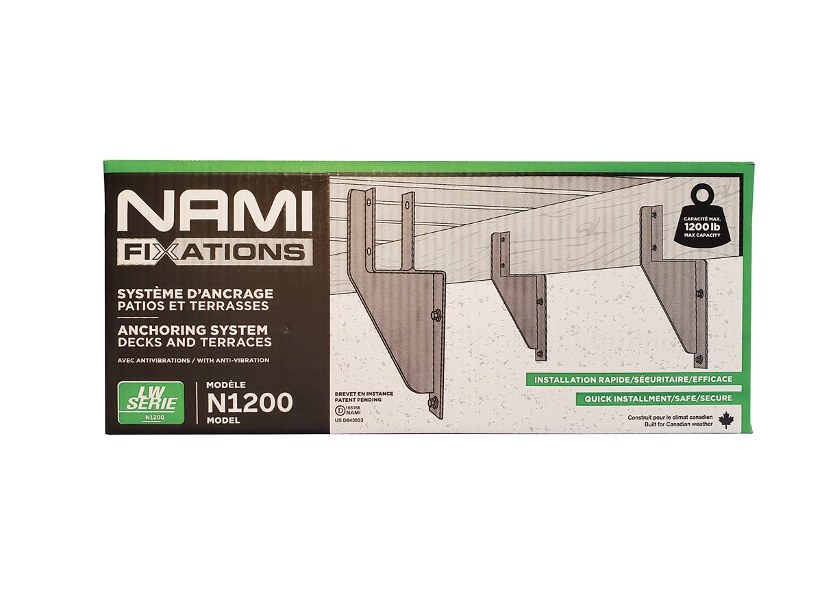 Decks and terraces anchoring system