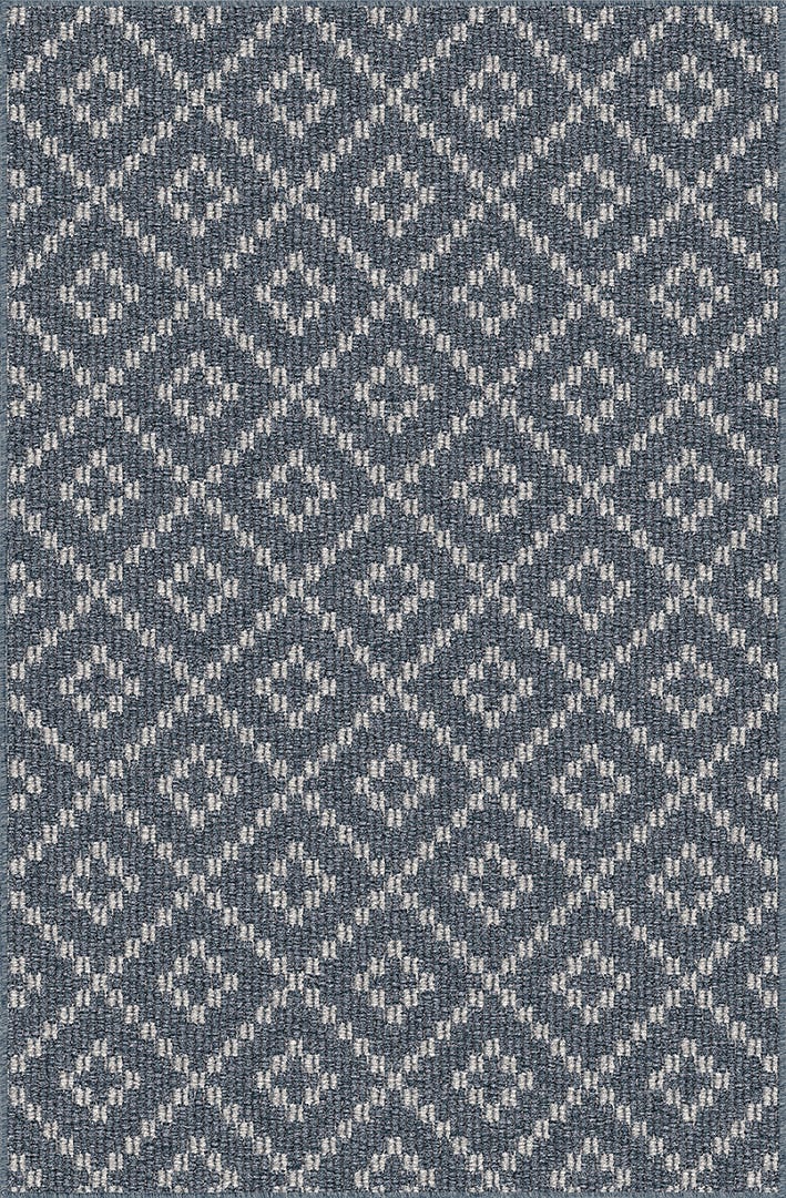 ROOMIO Harlow Runner, 24 in. x 36 in., Marble blue