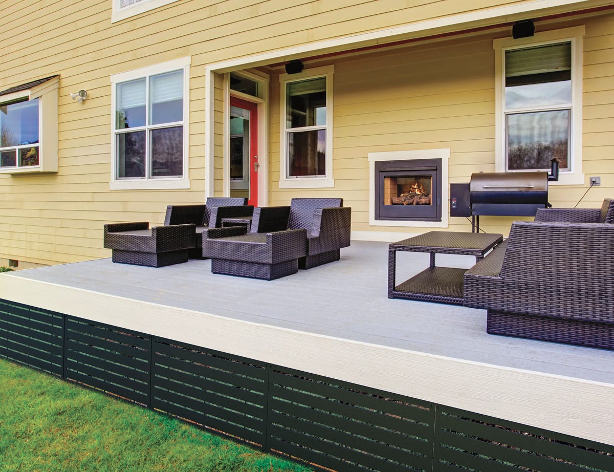Decorative polypropylene panel
