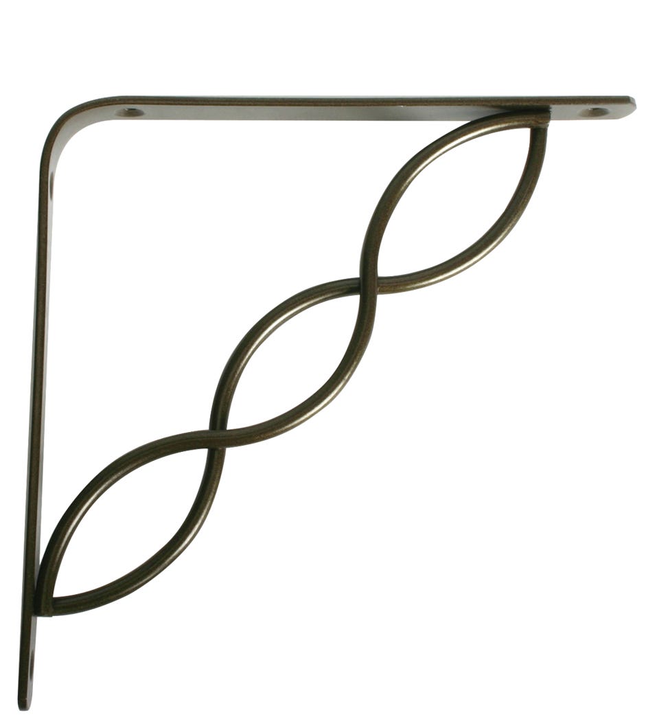 Decorative Shelf Bracket, 8-in., Bronze
