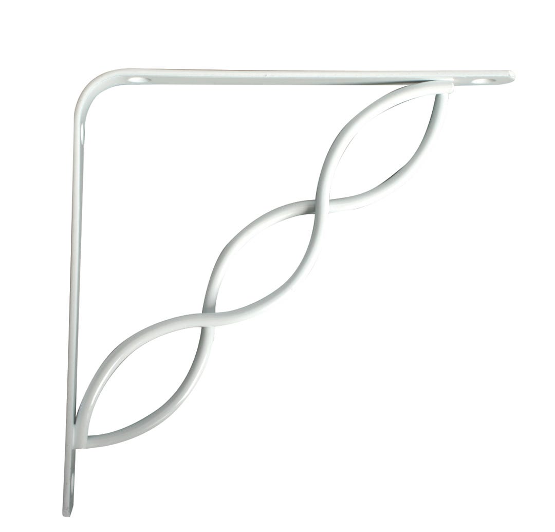 Decorative Shelf Bracket, 8-in., White