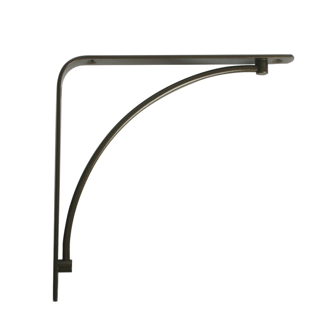 Decorative Shelf Bracket, 8-in., Bronze