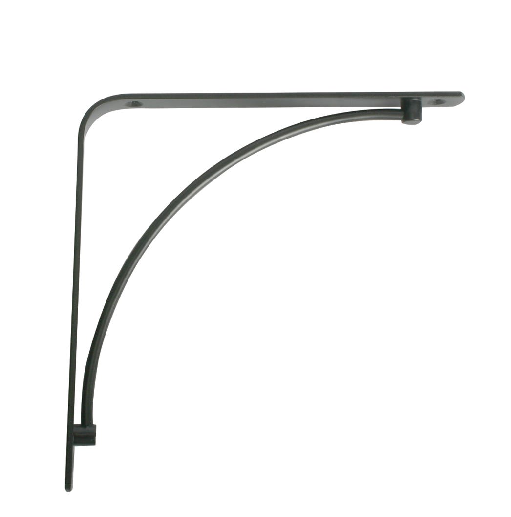 Decorative Shelf Bracket, 8-in., Black