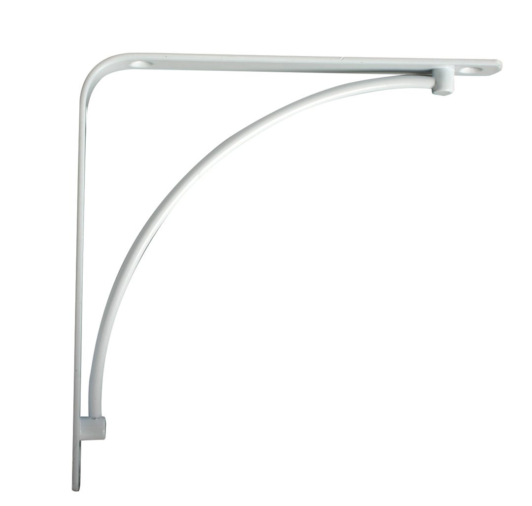 Decorative Shelf Bracket, 8-in., White