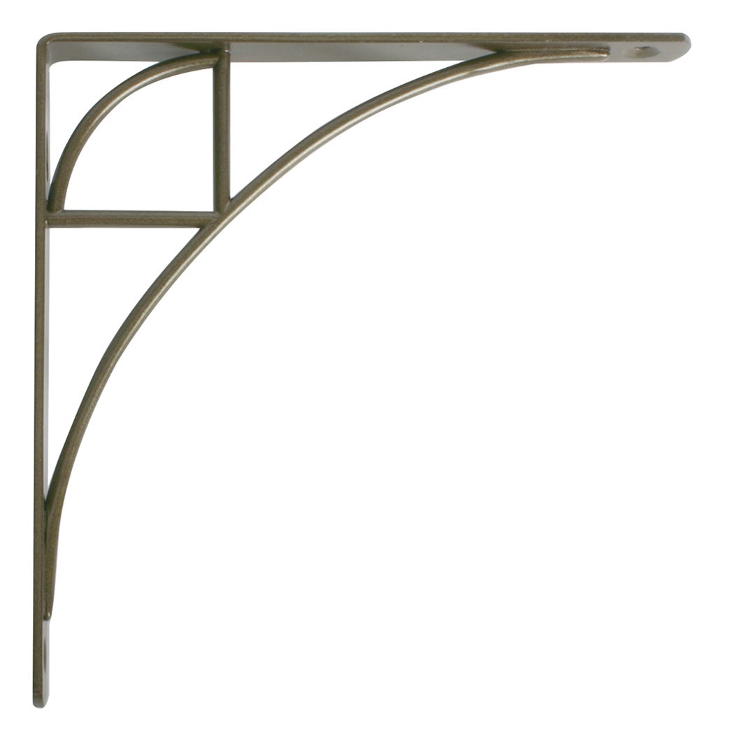 Decorative Shelf Bracket, 8-in., Bronze