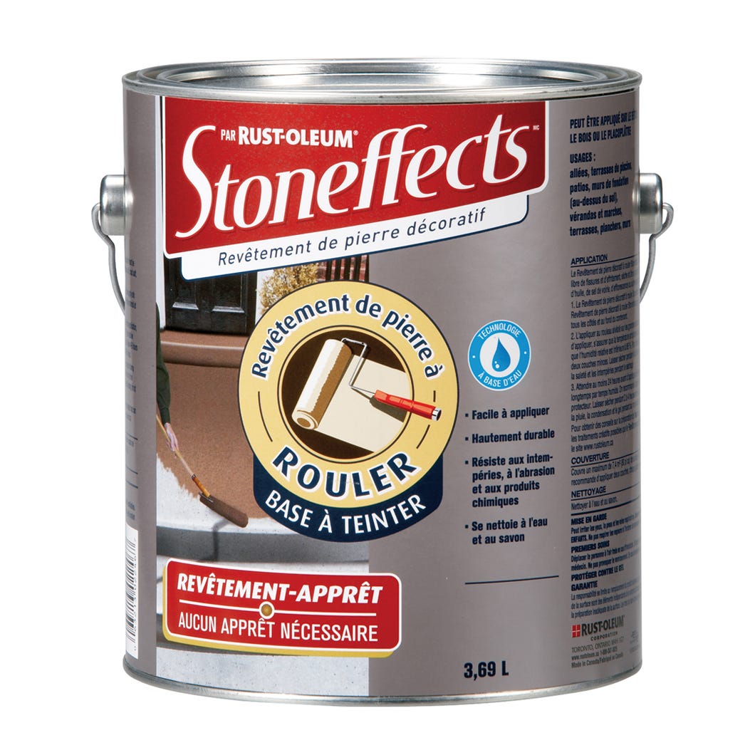 Decorative Stone Coating Rollable Stone Coat, Water-Based, 3.78 L