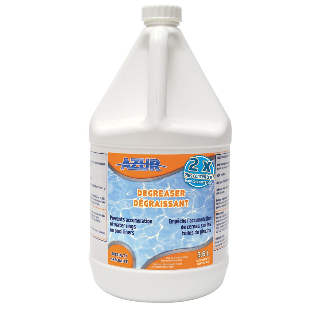 Azur Pool Degreaser, 2X More Concentrated, 3.6 L