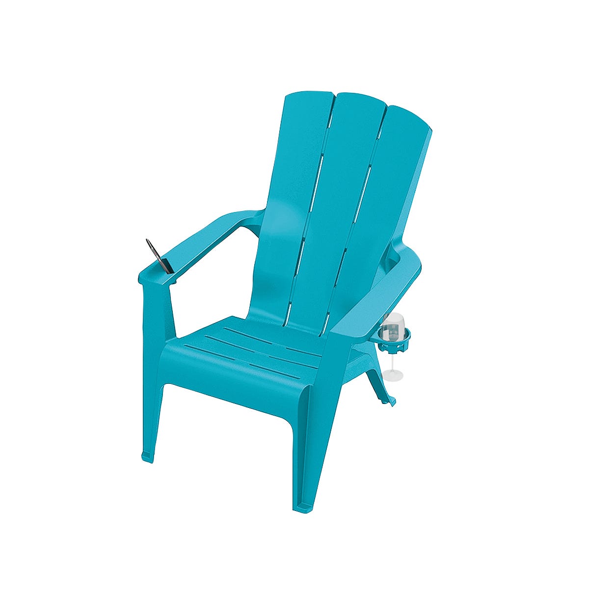Deluxe Contour Adirondack 29.5-in. x 36-in. x 36.5-in., intense teal