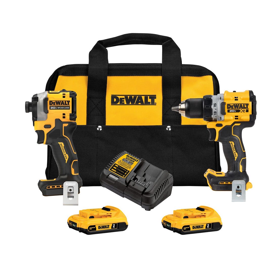 Drill Driver and Atomic Impact Combo Kit, 20 V, 2AH