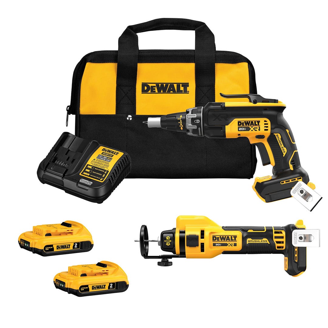 Brushless Drywall Screwdriver and Cut-Out Tool Combo Kit, 20 V MAX XR