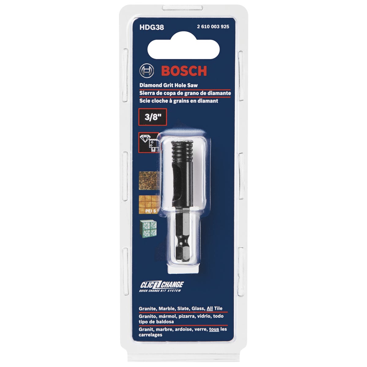 Diamond Hole Saw, 3/8-in.