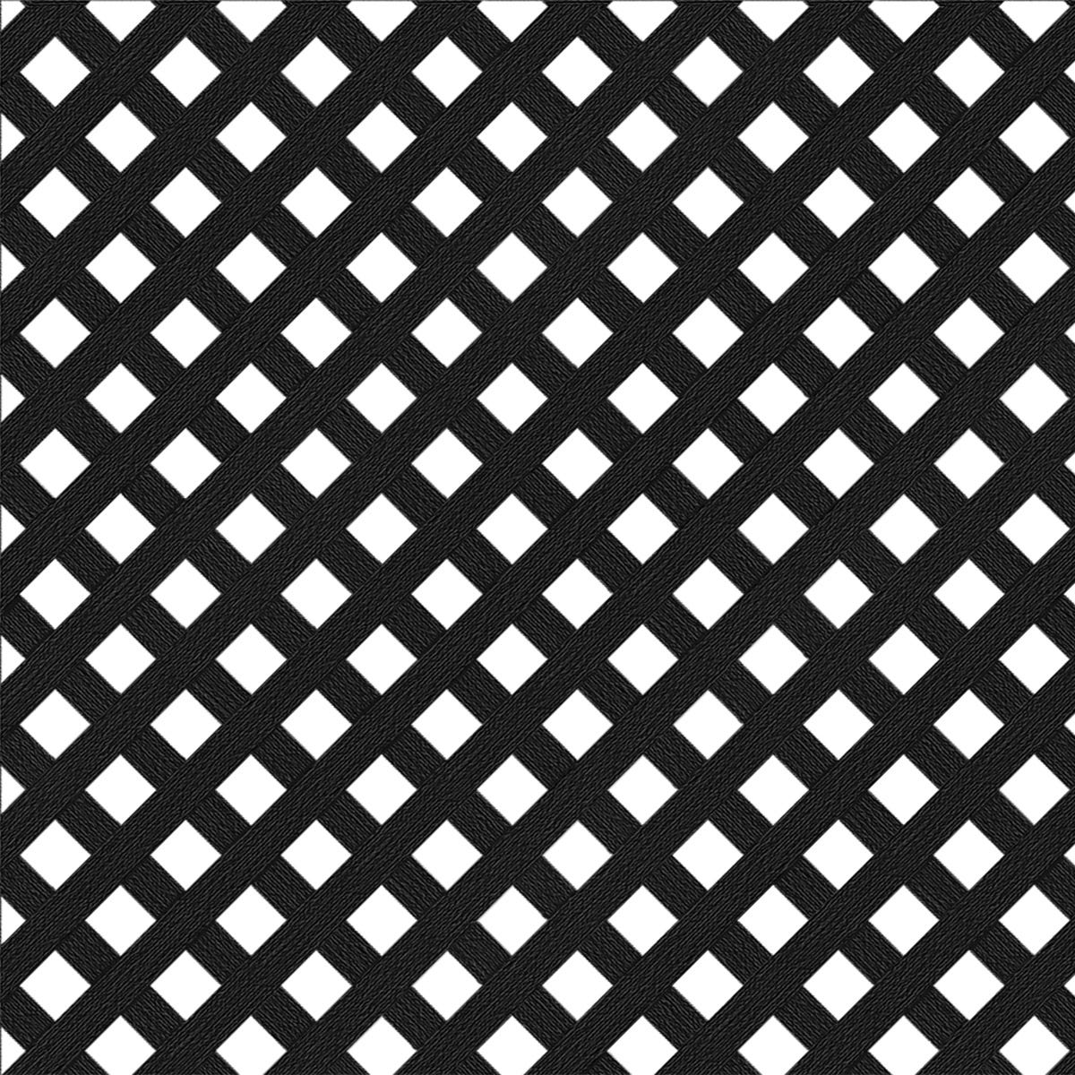 Diamond privacy, 4x8, black lattice