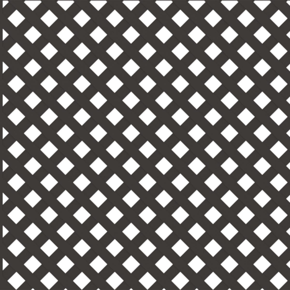 Diamond privacy, 4x8, espresso lattice