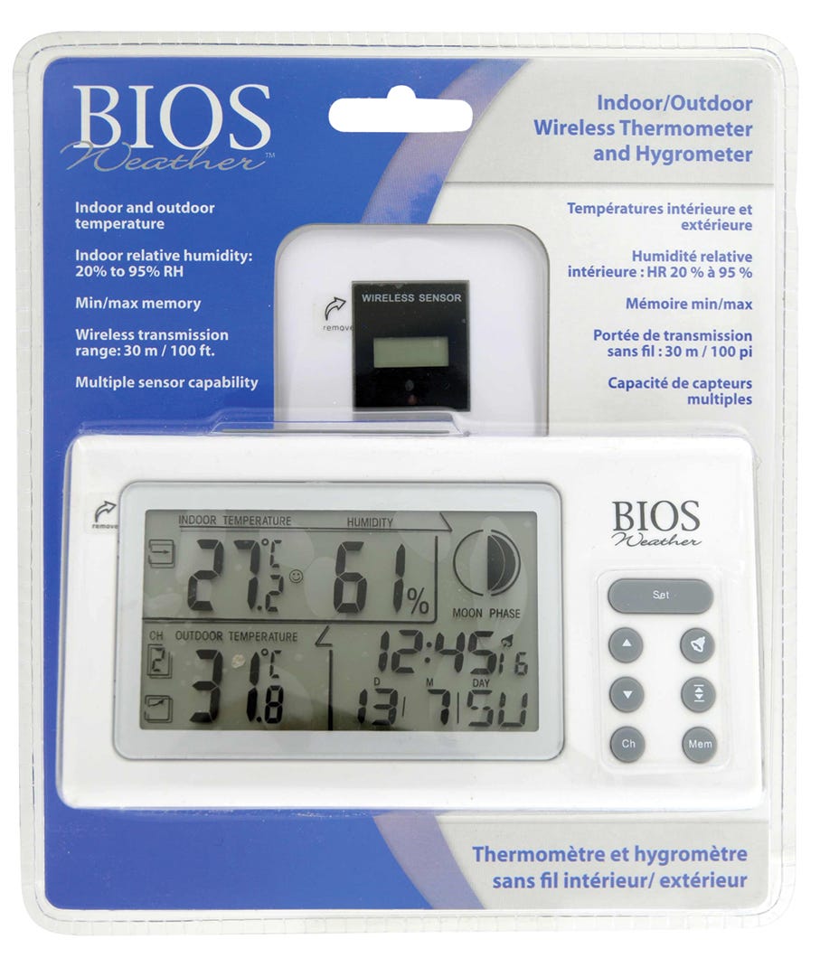 Digital Indoor/Outdoor Thermometer/Hygrometer