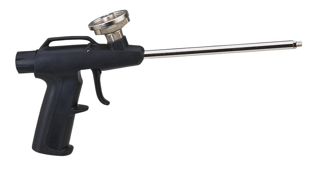 Dispensing Gun for Expanding Foam, Metal Tool, 6.69-in.