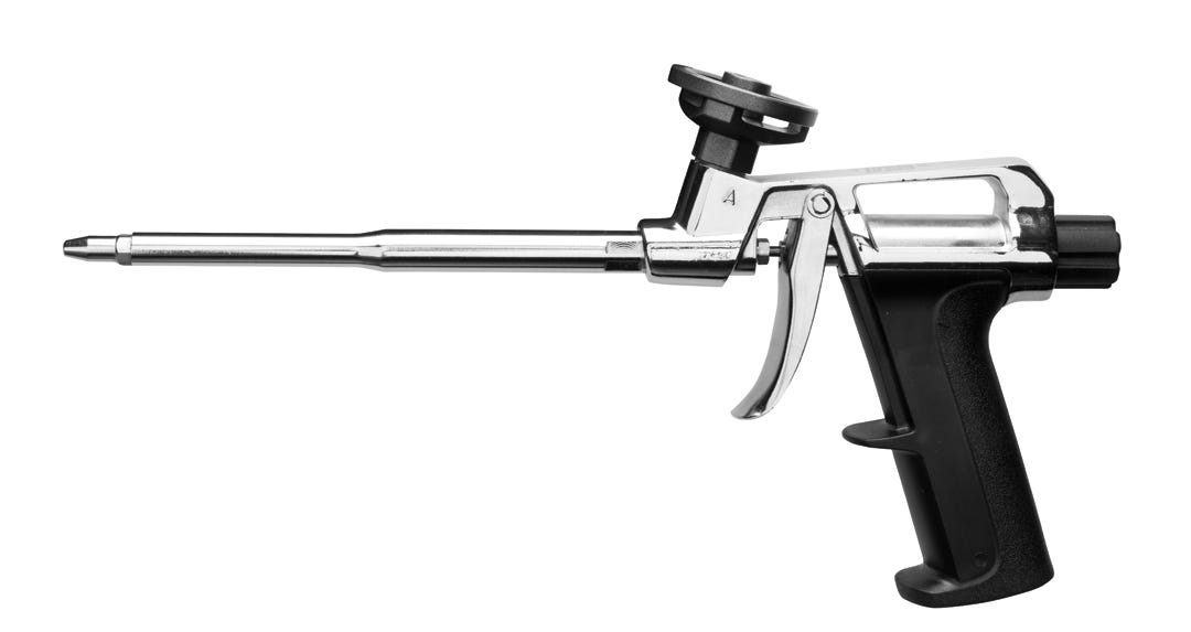 Dispensing Gun for Expanding Foam, Metal Tool, 7.75-in.