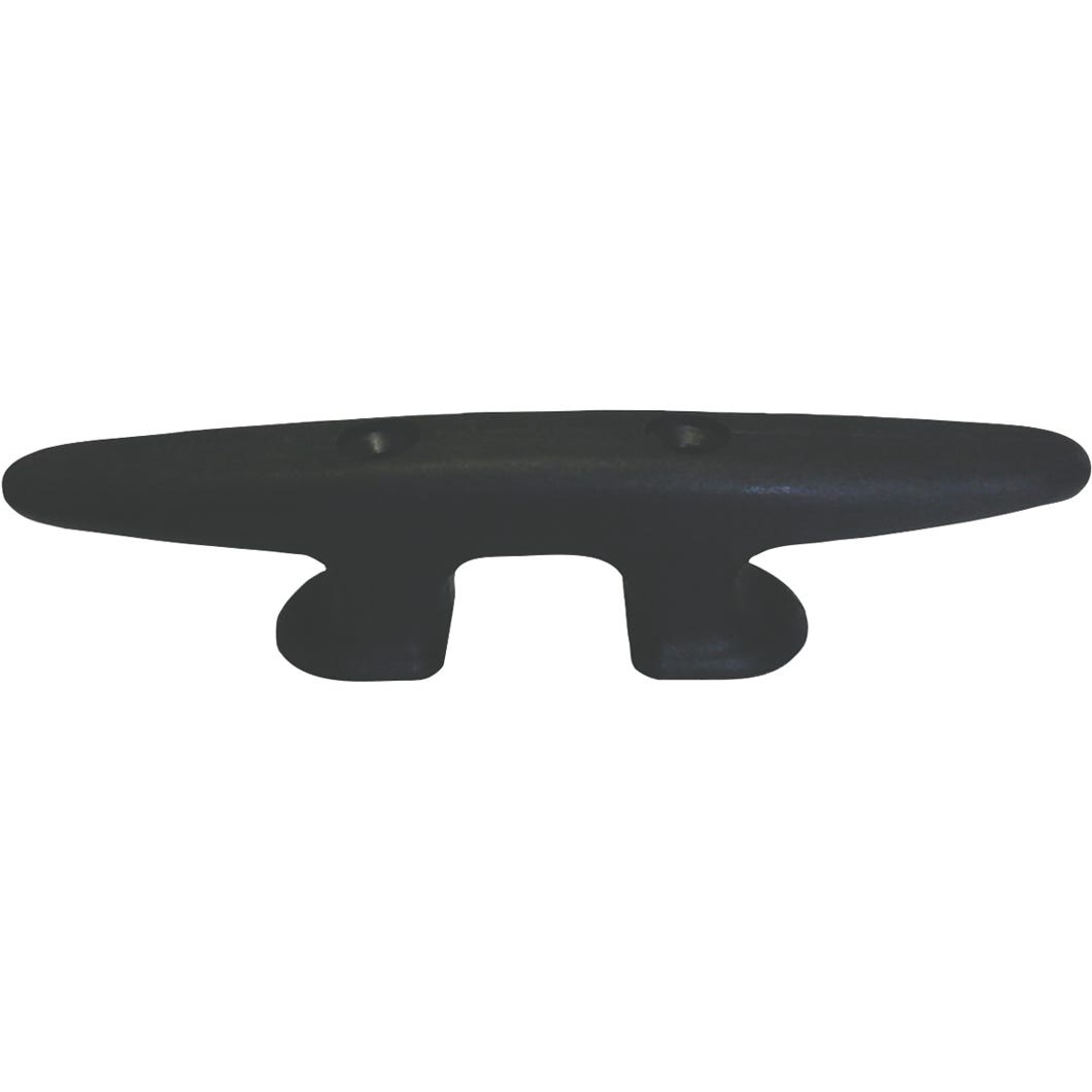 Dock Edge Open Base Dock Cleat, Black, 8-in.