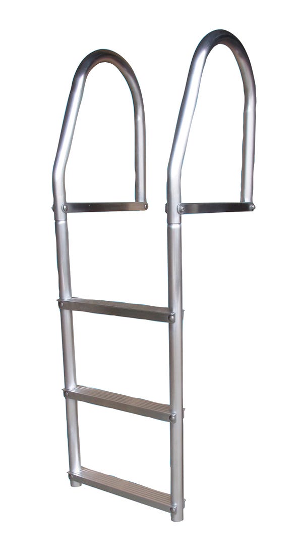 Dock Edge 3-Step Weld Free Aluminum Dock Ladder, 25-in. X 23-in.