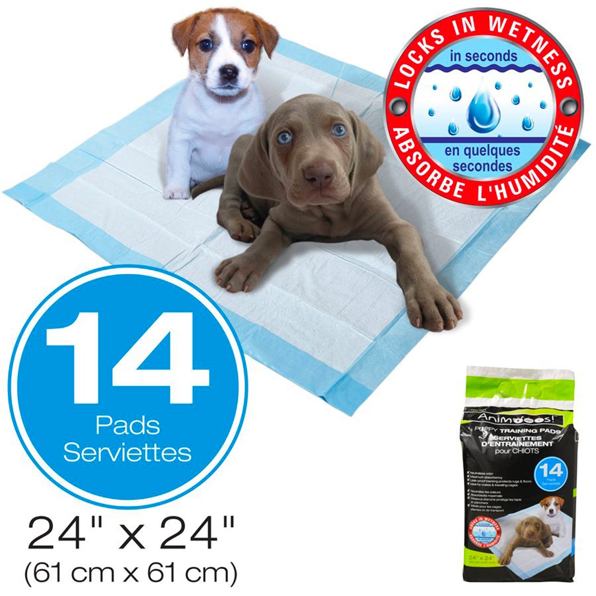 Dog Training Pads, 24-in. X 24-in.