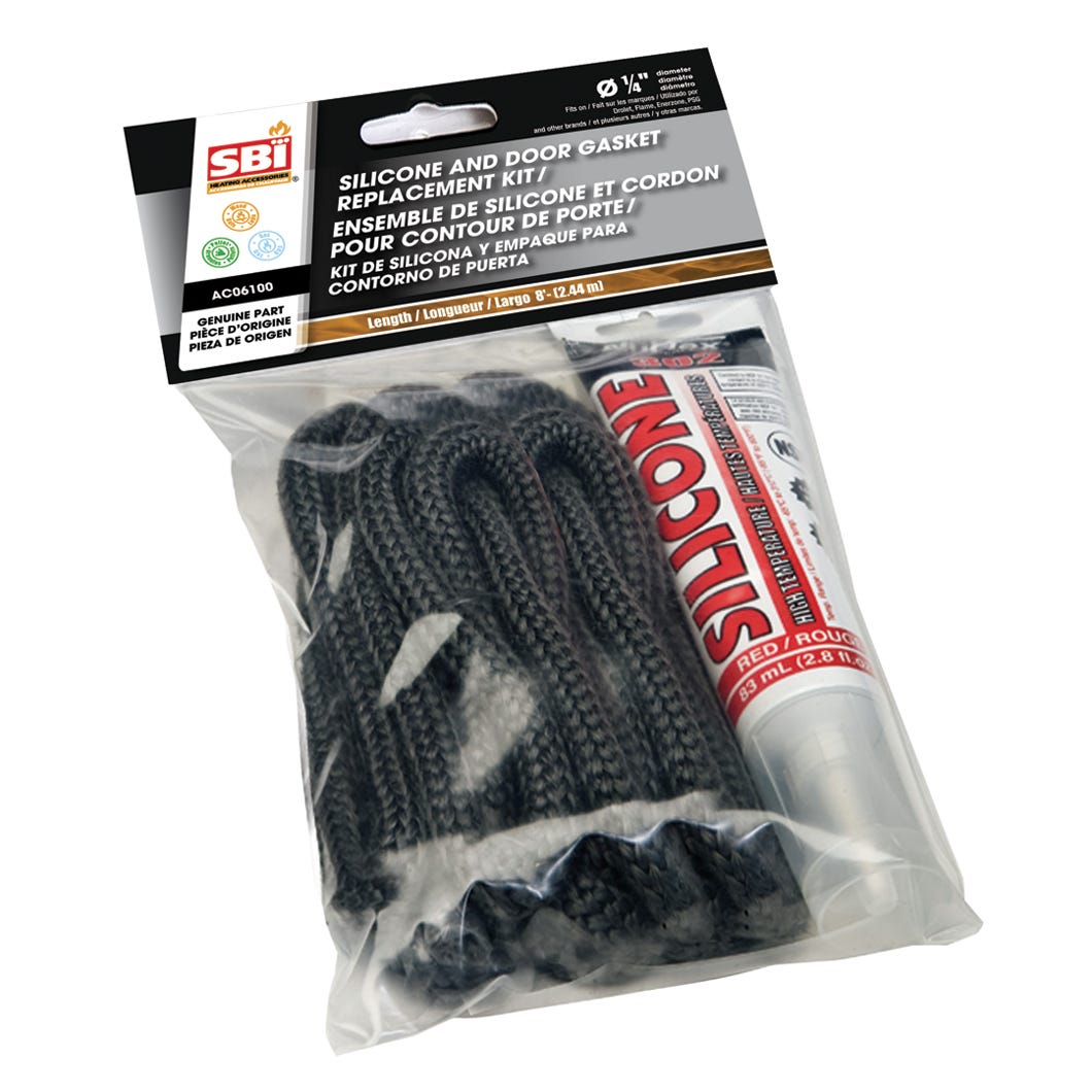 Door gasket replacement kit with silicone & door gasket