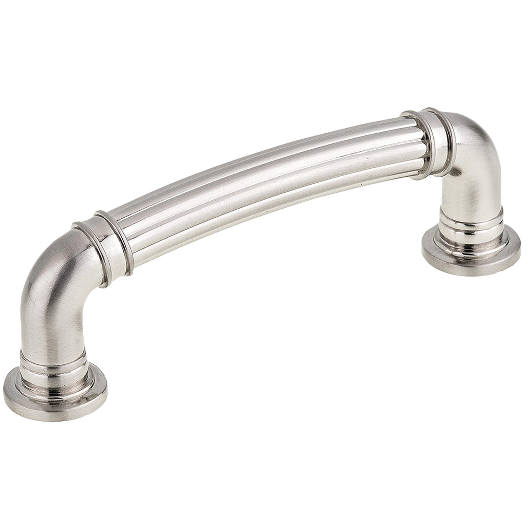 Metal Door Handle, Brushed Nickel, 96 mm
